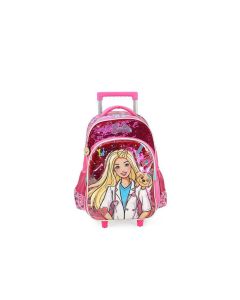 Mochila Car G Barbie Paetê Pink IC39132BB Luxcel