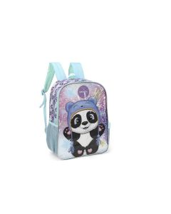 Mochila G Panda Verde E Lilás IS39361UP Luxcel