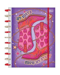 Caderno Inteligente Universitário 10 Matérias Capa Dura West Girl 160 Folhas Tilibra